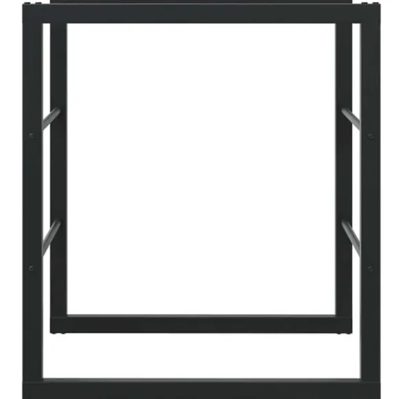 vidaXL brændestativ 55x30x61 cm stål sort