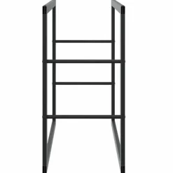 vidaXL brændestativ 55x30x61 cm stål sort