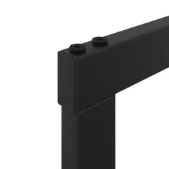 vidaXL brændestativ 55x30x61 cm stål sort