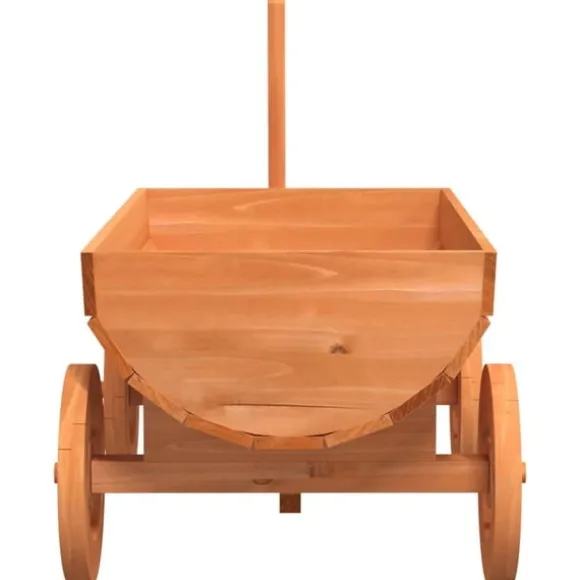 vidaXL dekorativ vogn 70x43x54 cm massivt fyrretræ