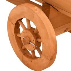 vidaXL dekorativ vogn 70x43x54 cm massivt fyrretræ