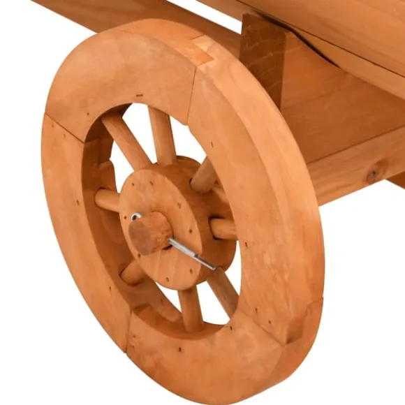 vidaXL dekorativ vogn 70x43x54 cm massivt fyrretræ