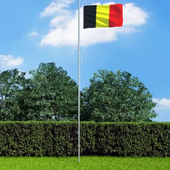vidaXL det belgiske flag 90x150 cm - Flag & vimpler
