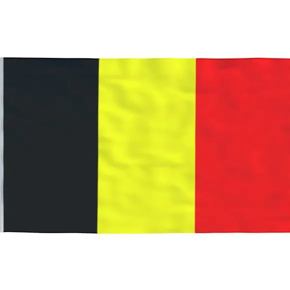vidaXL det belgiske flag 90x150 cm - Flag & vimpler