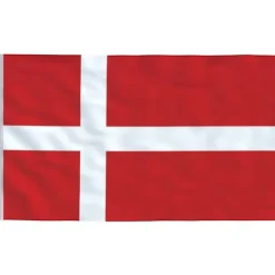 vidaXL det danske flag 90x150 cm - Flag & vimpler