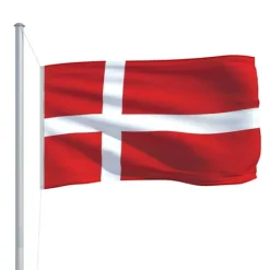 vidaXL det danske flag 90x150 cm