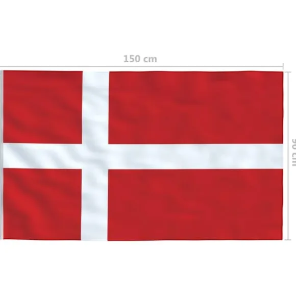 vidaXL det danske flag 90x150 cm