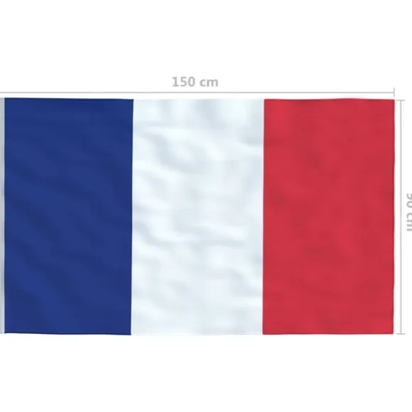 vidaXL det franske flag 90x150 cm