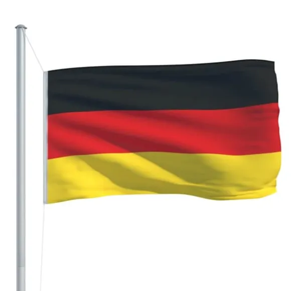 vidaXL det tyske flag 90x150 cm - Flag & vimpler