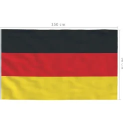 vidaXL det tyske flag 90x150 cm