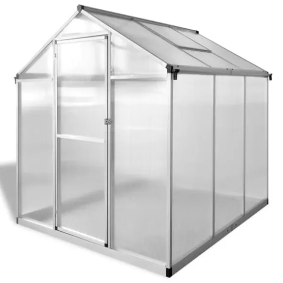 vidaXL drivhus 3,46 m² forstærket aluminium - Drivhuse
