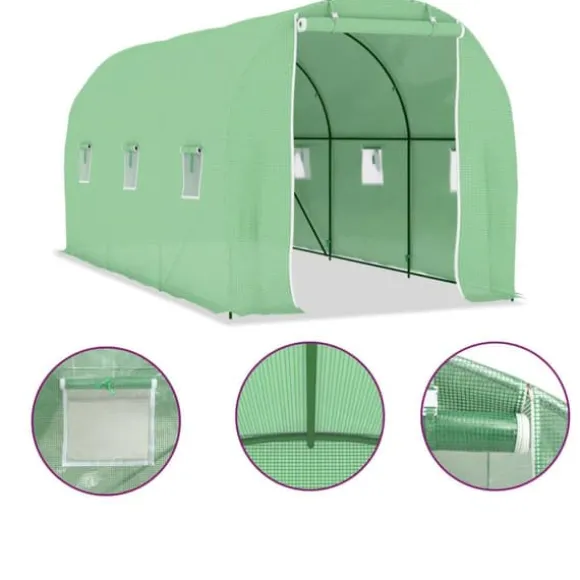 vidaXL drivhus 9 m² 4,5x2x2 m - Drivhuse