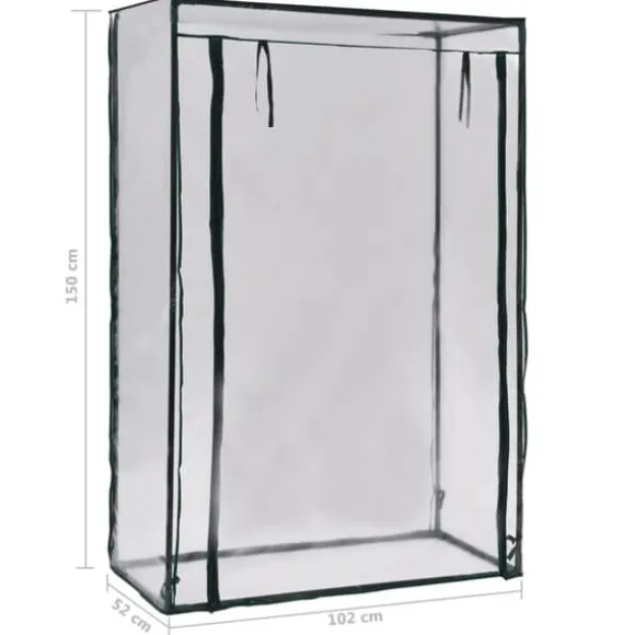 vidaXL drivhus 102 x 52 x 150 cm - Drivhuse