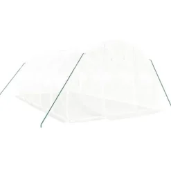 vidaXL drivhus med stålstel 18 m² 6x3x2 m hvid - Drivhuse