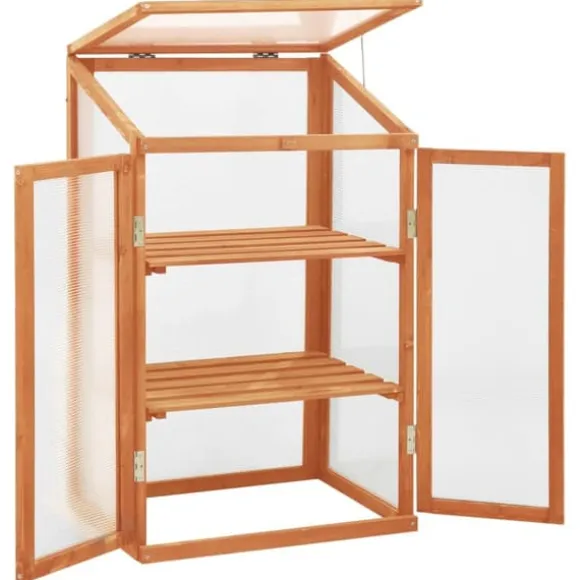 vidaXL drivhus 60x45x100 cm fyrretræ - Drivhuse