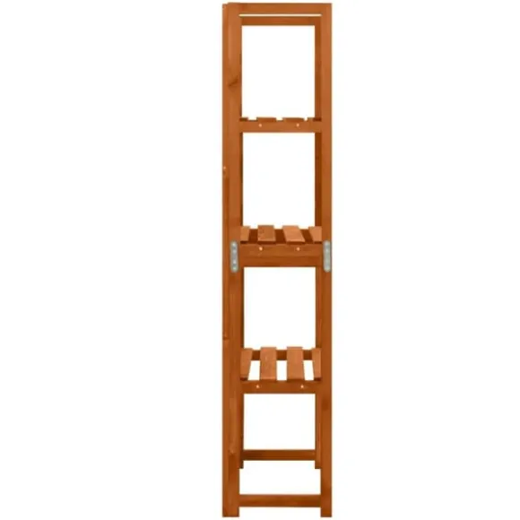 vidaXL espalier med hylder 55x30x140 cm massivt grantræ - Havebuer, espalierer & pergolaer