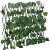 vidaXL espalier med kunstige vinblade 190x60 cm udvidelig grøn - Havehegn