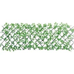 vidaXL espalier med kunstig vedbend 180x65 cm udvidelig grøn - Havehegn