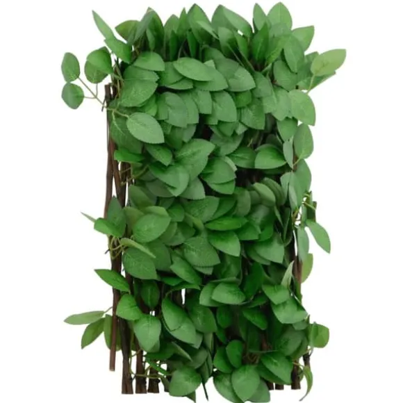 vidaXL espalier med kunstig vedbend 180x30 cm udvidelig grøn - Havehegn