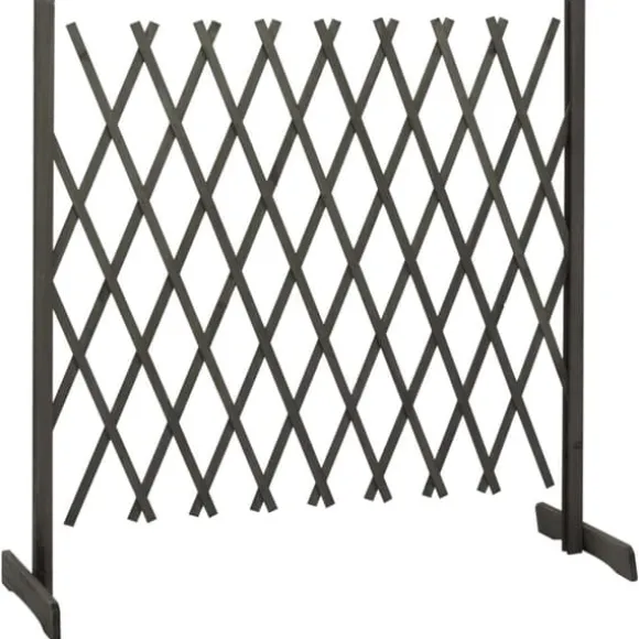 vidaXL espalier til haven 180x100 cm massivt fyrretræ grå - Havehegn