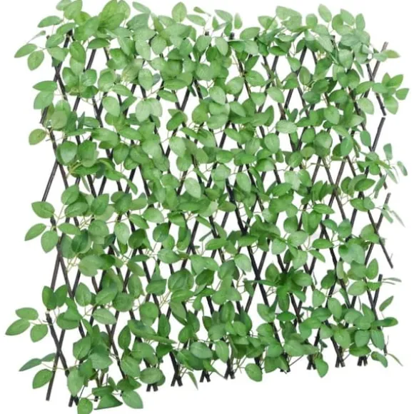 vidaXL espalierer med kunstig vedbend 5 stk. 180x65 cm udvidelig grøn - Havehegn