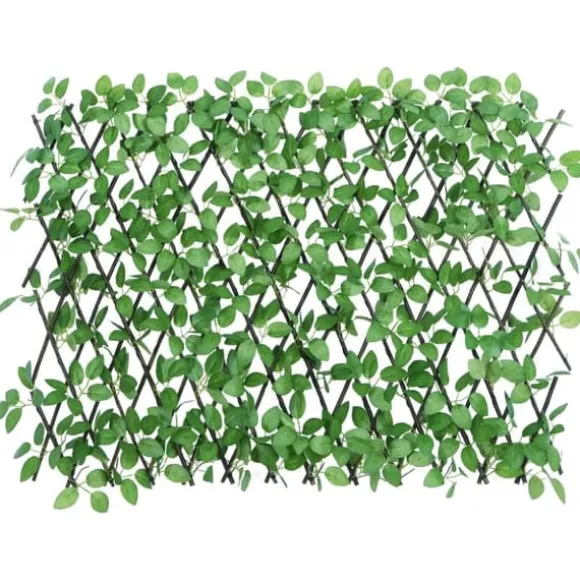 vidaXL espalierer med kunstig vedbend 5 stk. 180x65 cm udvidelig grøn - Havehegn