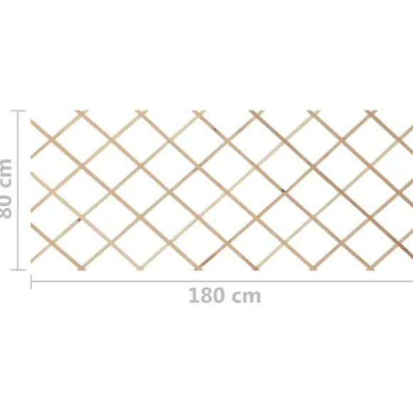 vidaXL espalierhegn 5 stk. 180x80 cm massivt fyrretræ - Havehegn