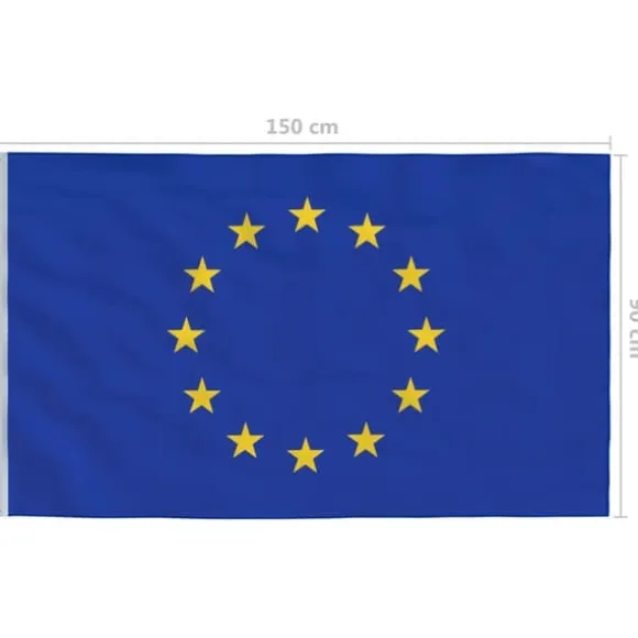 vidaXL Europaflag 90x150 cm - Flag & vimpler