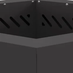 vidaXL Fire Pit Black 48 x 48 x 51 cm Cold-rolled steel