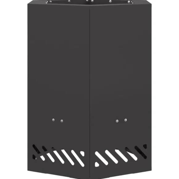 vidaXL Fire Pit Black 38 x 38 x 51 cm Cold-rolled steel