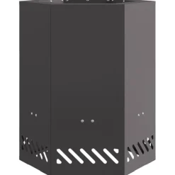 vidaXL Fire Pit Black 38 x 38 x 51 cm Cold-rolled steel