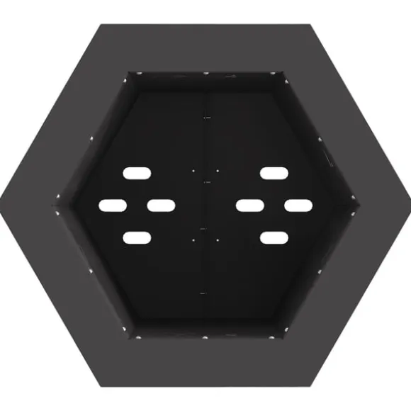 vidaXL Fire Pit Black 38 x 38 x 51 cm Cold-rolled steel