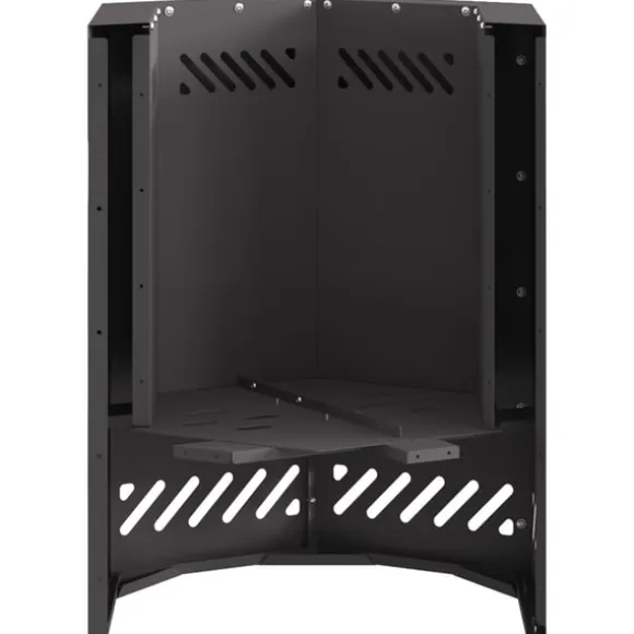 vidaXL Fire Pit Black 38 x 38 x 51 cm Cold-rolled steel