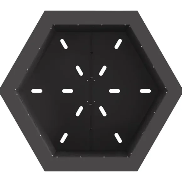 vidaXL Fire Pit Black 58 x 58 x 51 cm Cold-rolled steel