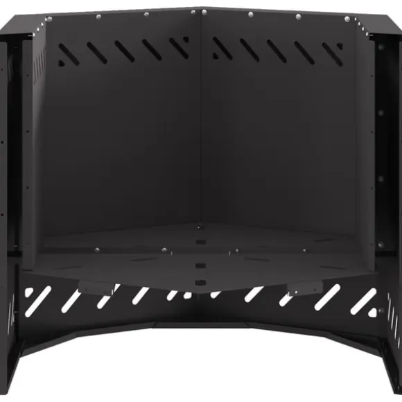 vidaXL Fire Pit Black 58 x 58 x 51 cm Cold-rolled steel
