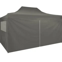 vidaXL foldbart telt pop-up med 4 sidevægge 3 x 4,5 m antracitgrå - Festtelte & havepavilloner