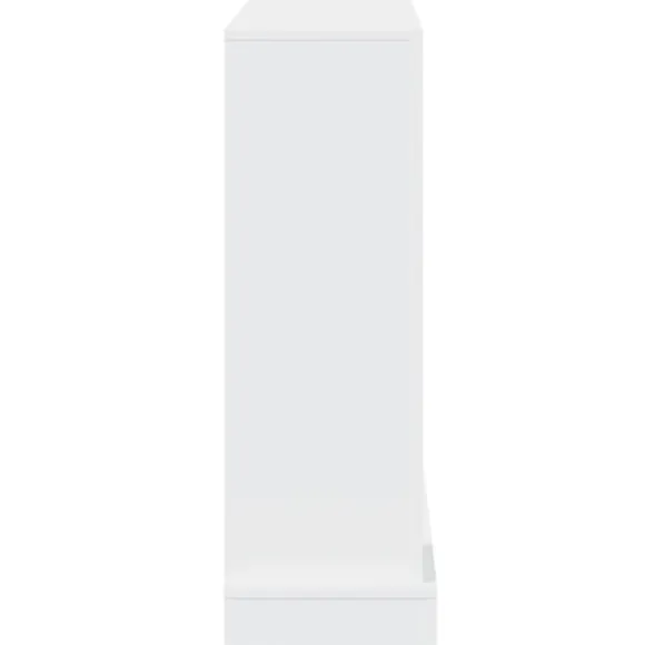 vidaXL forsats til pejs 100x30x87,5 cm konstrueret træ hvid