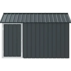 vidaXL Fuglebur Antracit 215 x 112 x 141 cm Galvaniseret stål