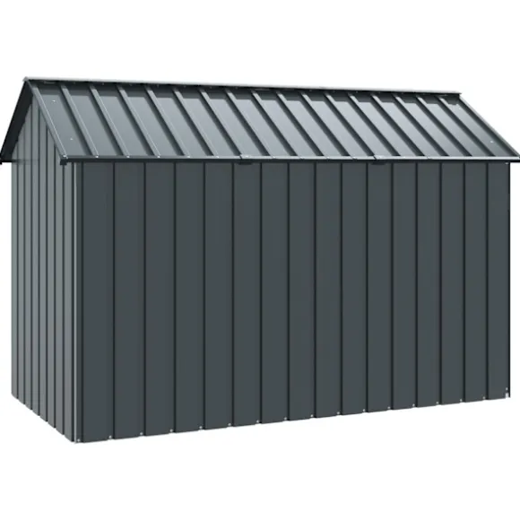 vidaXL Fuglebur Antracit 215 x 112 x 141 cm Galvaniseret stål