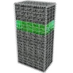 vidaXL gabion-sten 60-120 mm 25 kg grønt glas - Have– & trædesten
