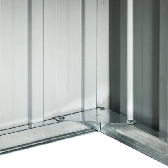 vidaXL garage til robotplæneklipper 92x97x63 cm galvaniseret stål grå - Skure & Redskabsskure