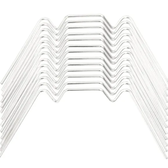 vidaXL glasclips/flueben til drivhus 50 stk. W-type galvaniseret stål