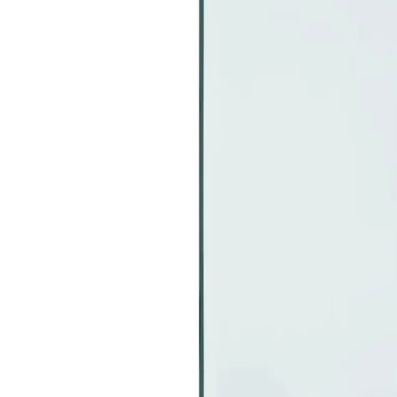 vidaXL glasplade til pejs 120x60 cm rektangulær - Glas