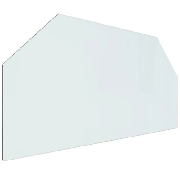 vidaXL glasplade til pejs 100x50 cm sekskantet - Glas