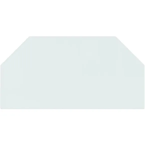 vidaXL glasplade til pejs 100x50 cm sekskantet - Glas