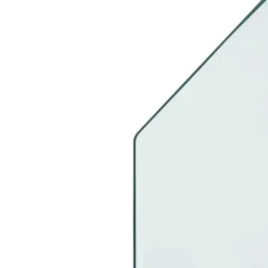 vidaXL glasplade til pejs 100x50 cm sekskantet - Glas