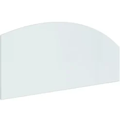 vidaXL glasplade til pejs 120x50 cm - Glas