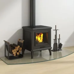 vidaXL glasplade til pejs 120x50 cm - Glas