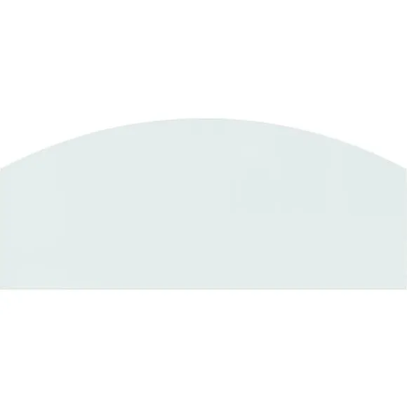 vidaXL glasplade til pejs 120x50 cm - Glas