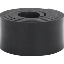vidaXL gummikant til sneplov 200x10x1 cm sort
